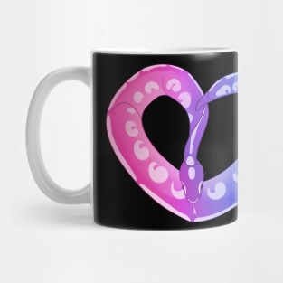 Ball Python Heart (Bi Pride Design) Mug